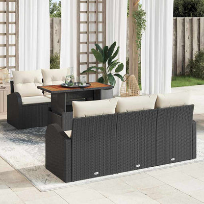 Tuin Sofa Set Met Kussen 6 Pcs