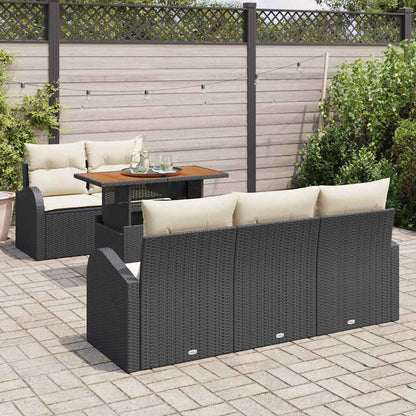 Tuin Sofa Set Met Kussen 6 Pcs