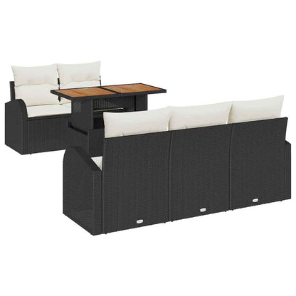 Tuin Sofa Set Met Kussen 6 Pcs