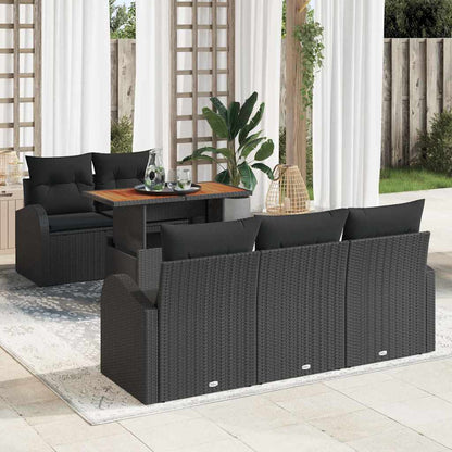 Tuin Sofa Set Met Kussen 6 Pcs