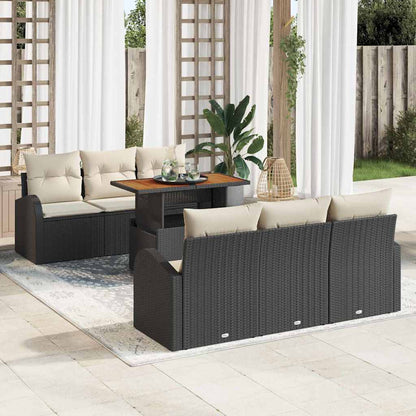 Tuin Sofa Set Met Kussen 7 Pcs