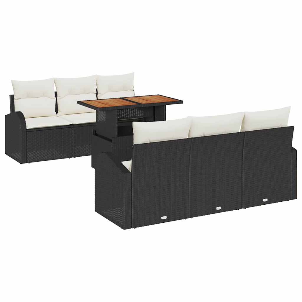 Tuin Sofa Set Met Kussen 7 Pcs