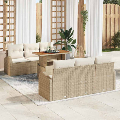 Tuin Sofa Set Met Kussen 7 Pcs