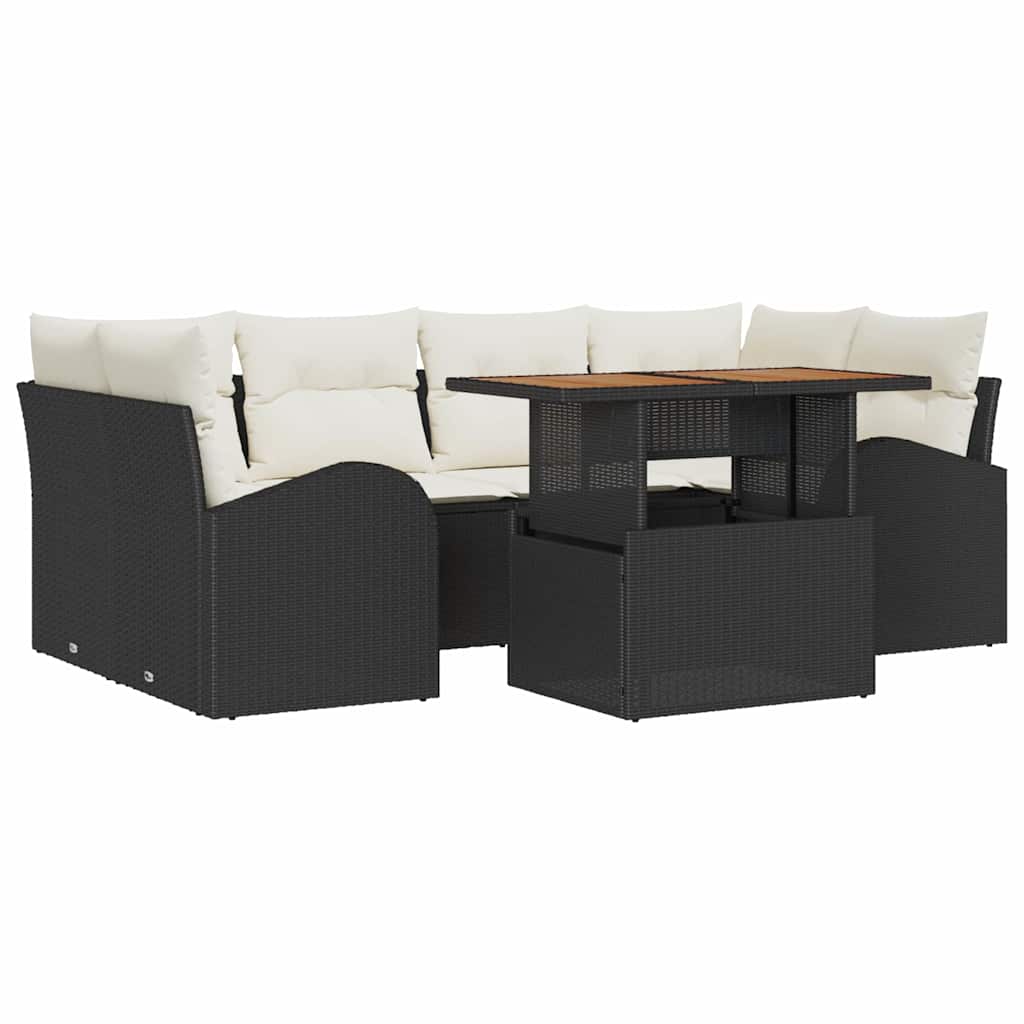 Tuin Sofa Set Met Kussen 7 Pcs