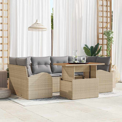 Tuin Sofa Set Met Kussen 7 Pcs
