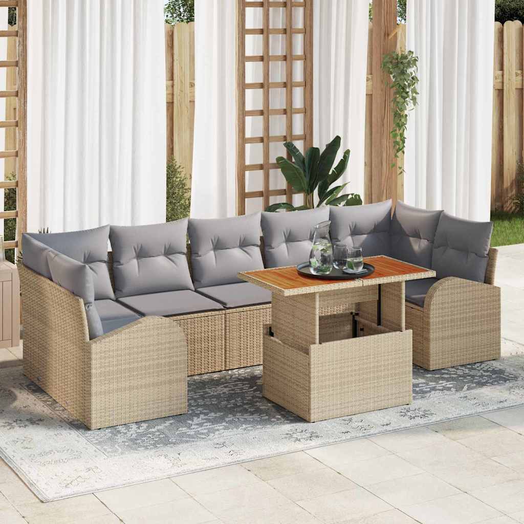 Tuin Sofa Set Met Kussen 8 Pcs