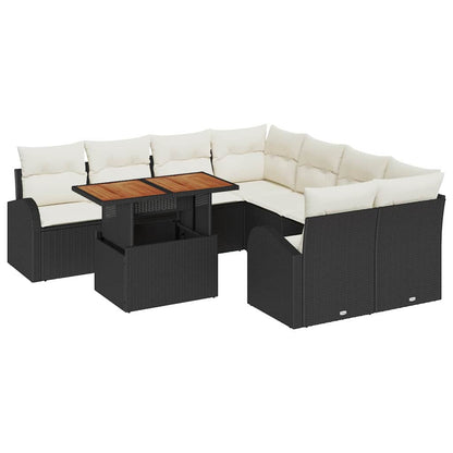 Tuin Sofa Set Met Kussen 9 Pcs
