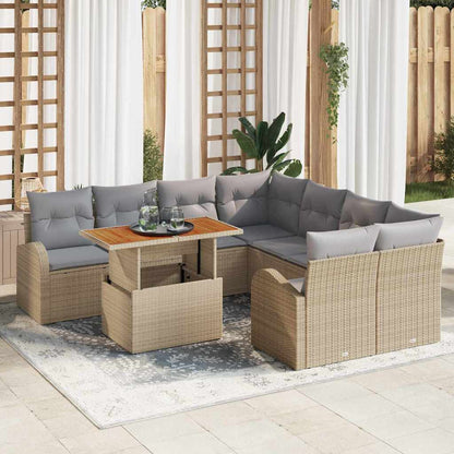 Tuin Sofa Set Met Kussen 9 Pcs