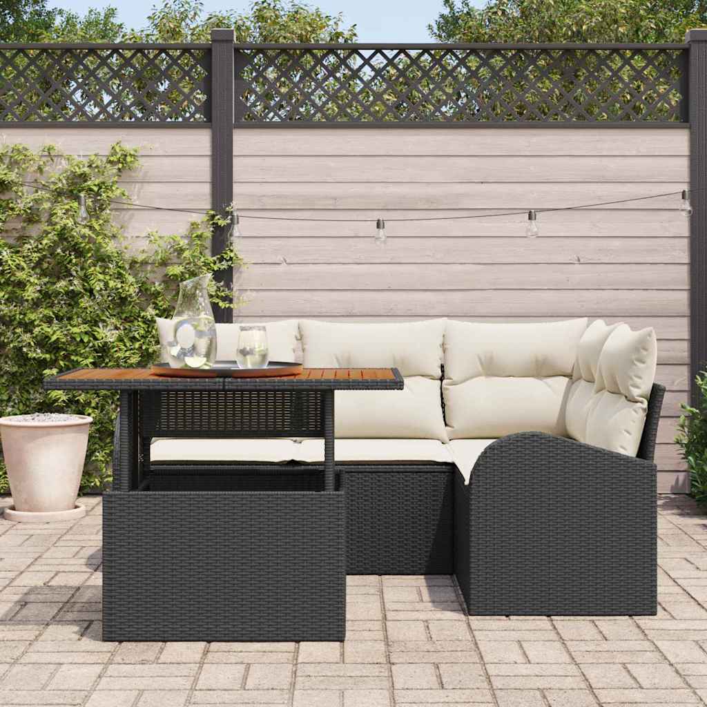 Tuin Sofa Set Met Kussen 5 Pcs