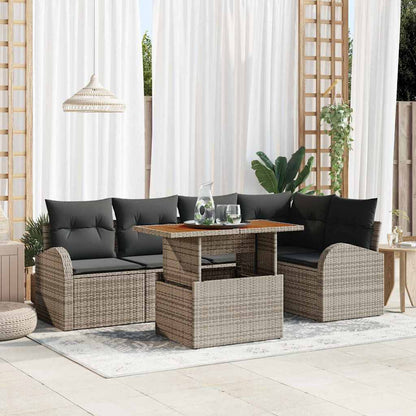 Tuin Sofa Set Met Kussen 6 Pcs