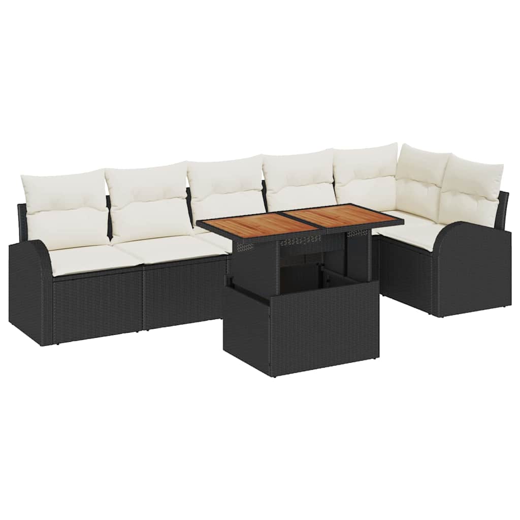 Tuin Sofa Set Met Kussen 7 Pcs