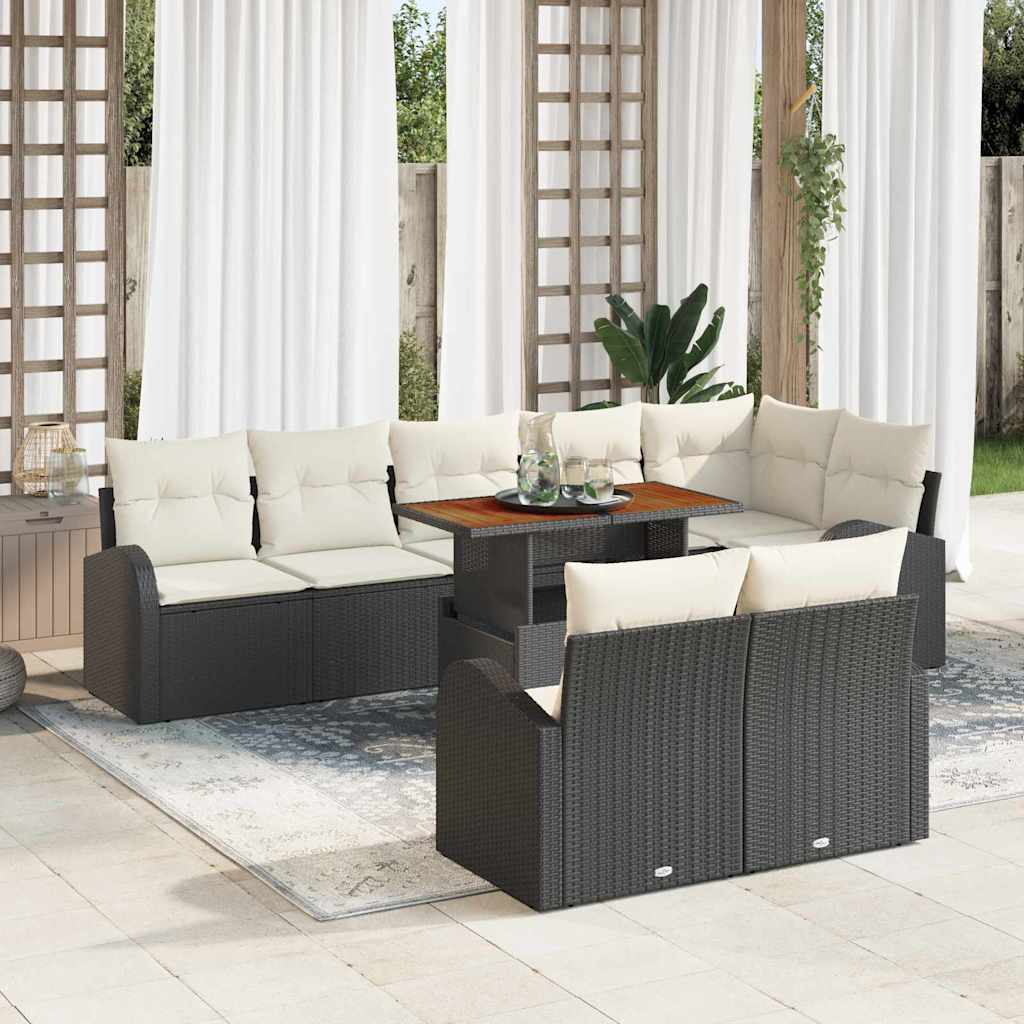 Tuin Sofa Set Met Kussen 9 Pcs