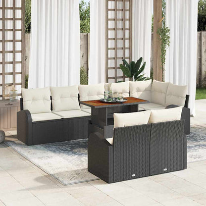 Tuin Sofa Set Met Kussen 9 Pcs