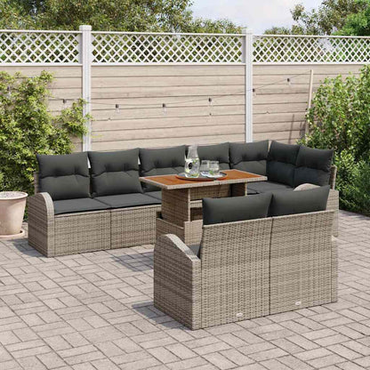Tuin Sofa Set Met Kussen 9 Pcs