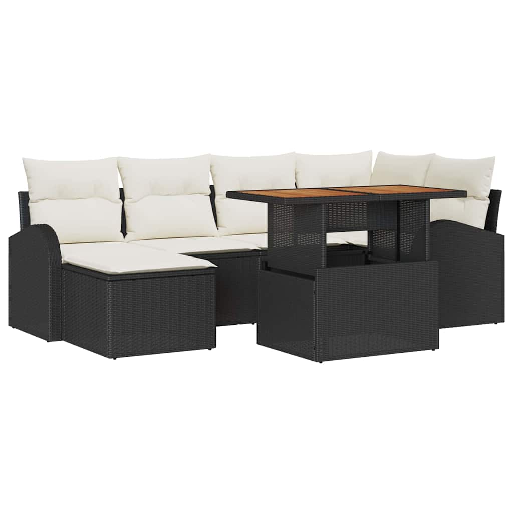 Tuin Sofa Set Met Kussen 7 Pcs