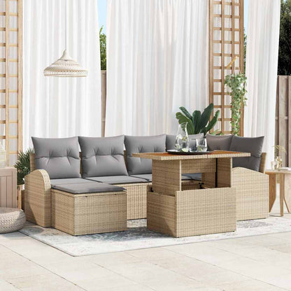 Tuin Sofa Set Met Kussen 7 Pcs