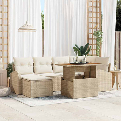 Tuin Sofa Set Met Kussen 7 Pcs