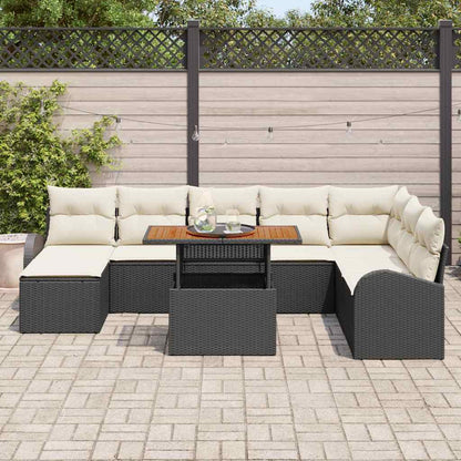 Tuin Sofa Set Met Kussen 9 Pcs