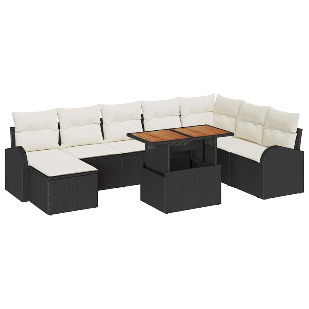 Tuin Sofa Set Met Kussen 9 Pcs