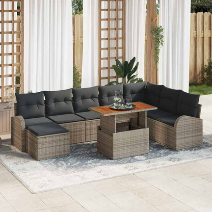 Tuin Sofa Set Met Kussen 9 Pcs