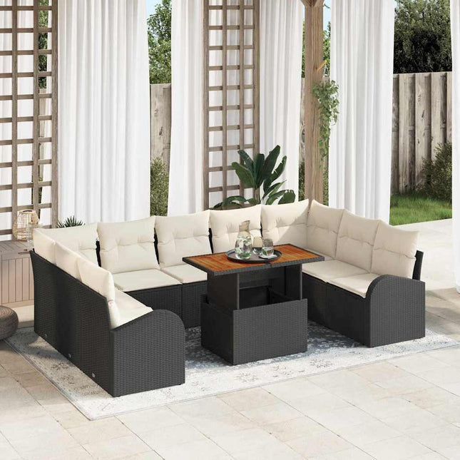 Tuin Sofa Set Met Kussen 10 Pcs