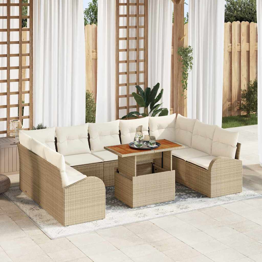 Tuin Sofa Set Met Kussen 10 Pcs