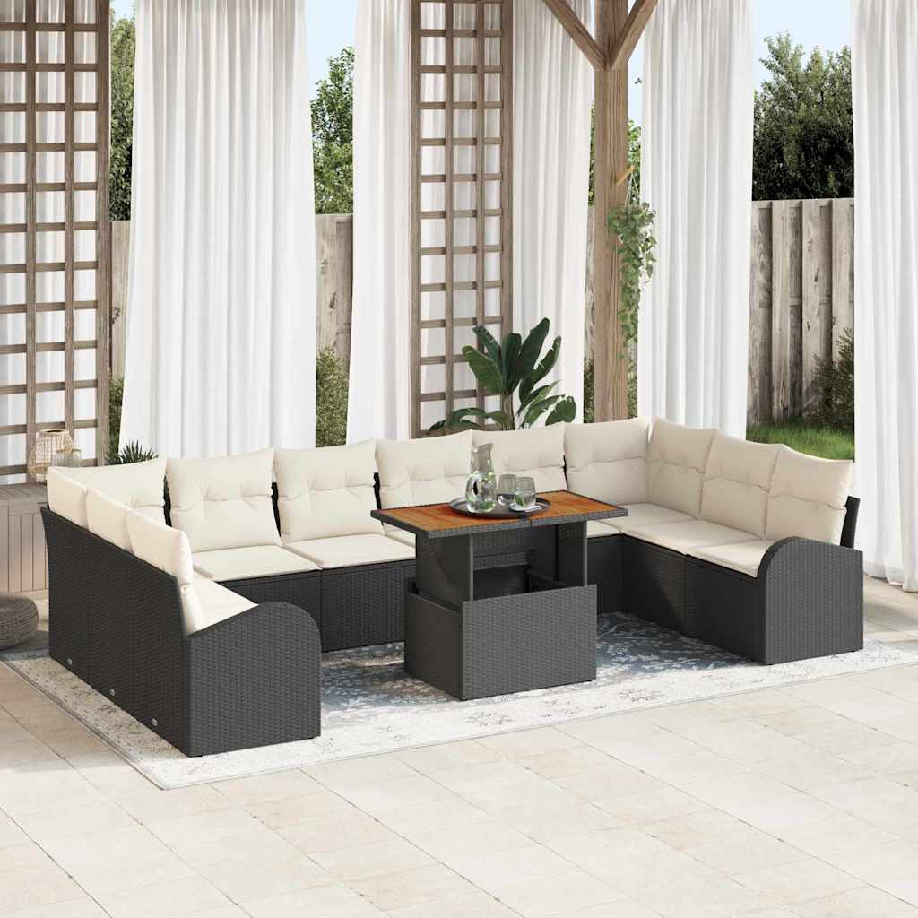 Tuin Sofa Set Met Kussen 11 Pcs