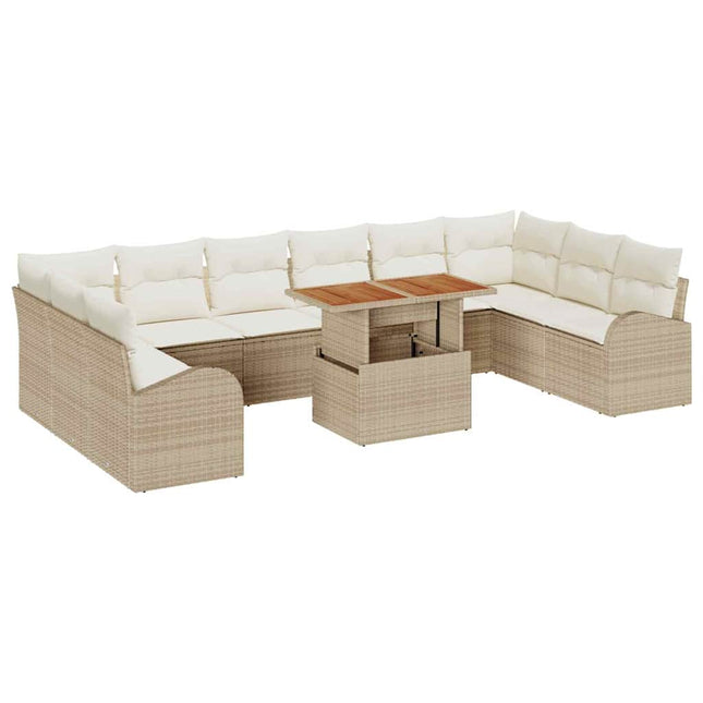Tuin Sofa Set Met Kussen 11 Pcs