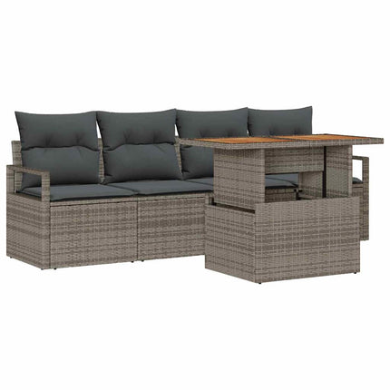 Tuin Sofa Set Met Kussen 5 Pcs