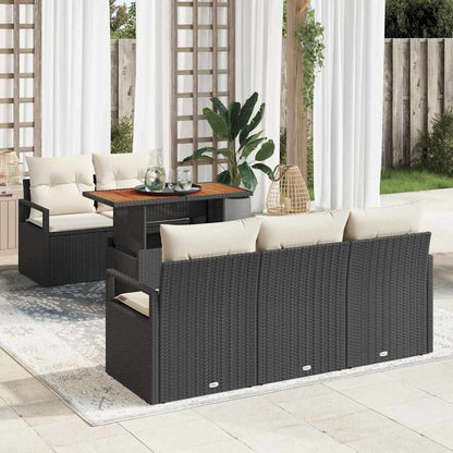 Tuin Sofa Set Met Kussen 6 Pcs