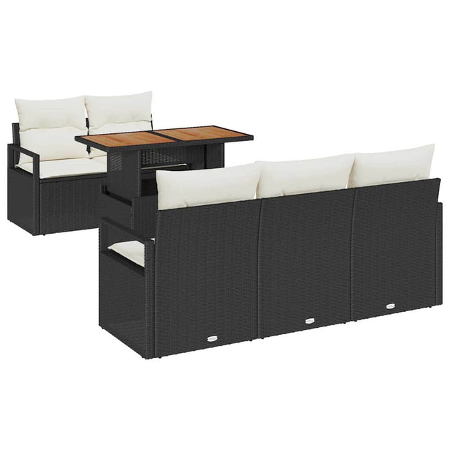 Tuin Sofa Set 6 St 5-Aantal Zitplaatsen
