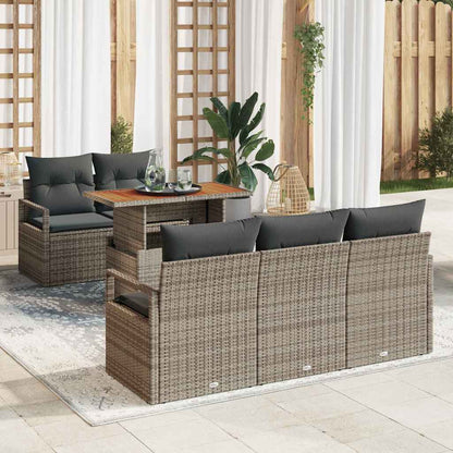 Tuin Sofa Set Met Kussen 6 Pcs