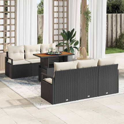 Tuin Sofa Set 7 St 6-Aantal Zitplaatsen