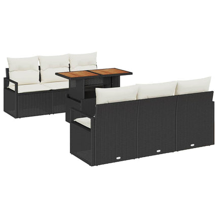 Tuin Sofa Set 7 St 6-Aantal Zitplaatsen