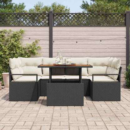Tuin Sofa Set Met Kussen 7 Pcs