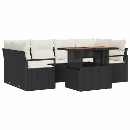 Tuin Sofa Set Met Kussen 7 Pcs