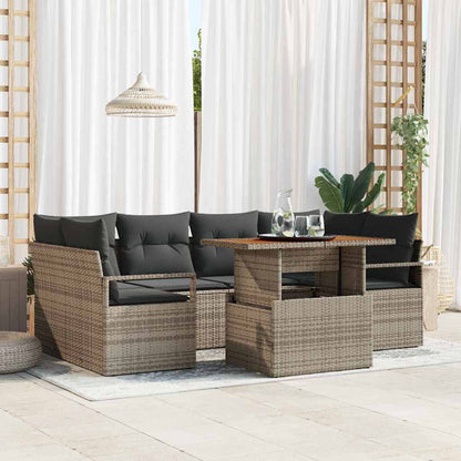 Tuin Sofa Set Met Kussen 7 Pcs
