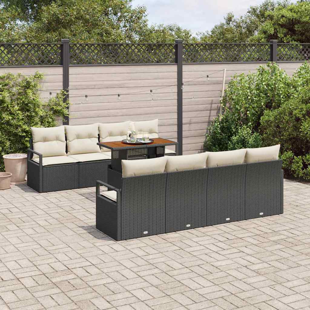 Tuin Sofa Set Met Kussen Met Kussen 9 Pcs