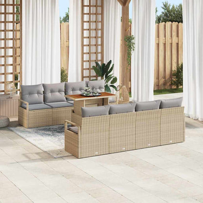 Tuin Sofa Set Met Kussen Met Kussen 9 Pcs