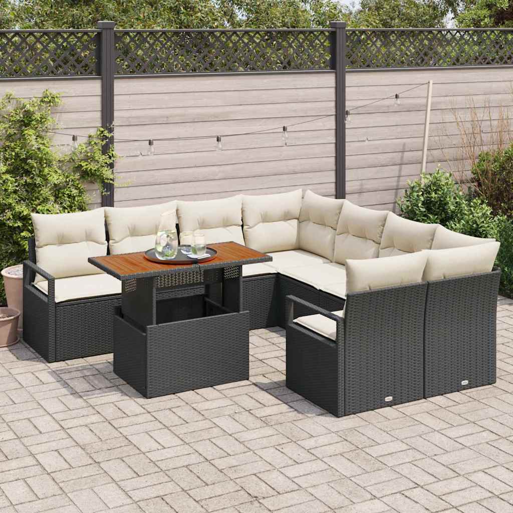 Tuin Eetset Met Kussen 9 Pcs