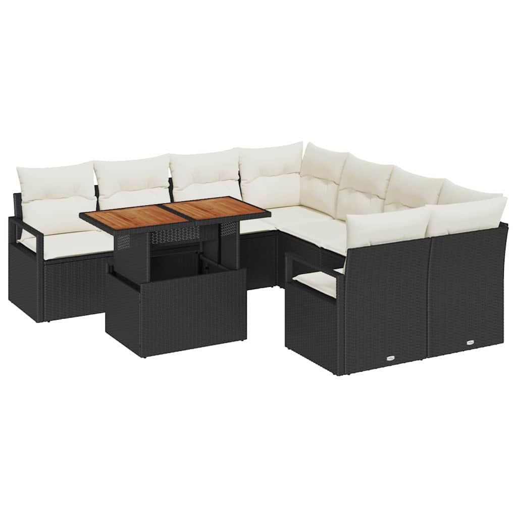 Tuin Eetset Met Kussen 9 Pcs