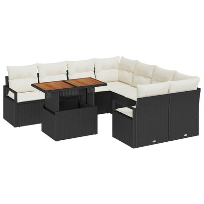Tuin Eetset Met Kussen 9 Pcs
