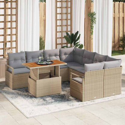 Tuin Eetset Met Kussen 9 Pcs