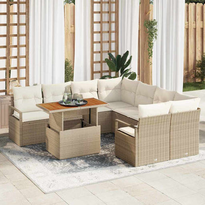 Tuin Eetset Met Kussen 9 Pcs