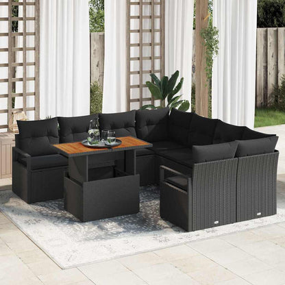 Tuin Eetset Met Kussen 9 Pcs