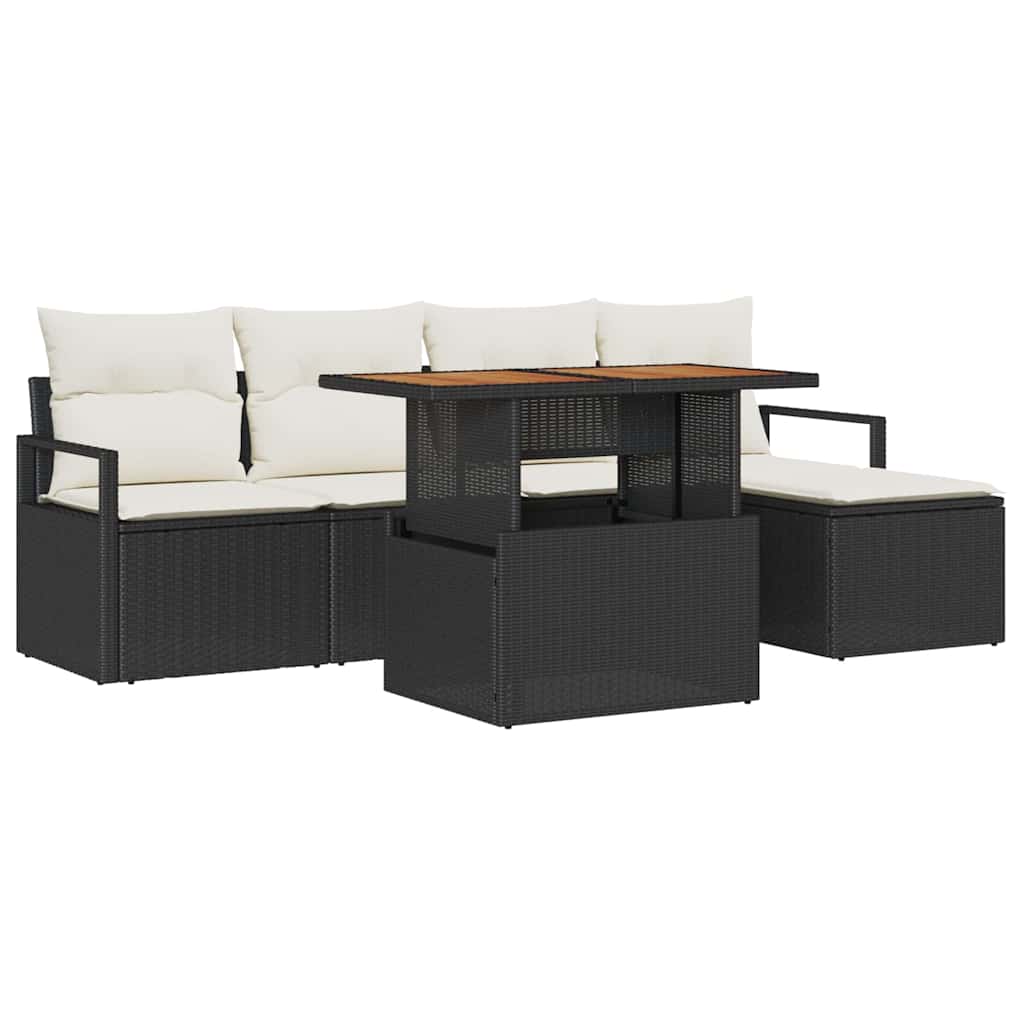 Tuin Eetset Met Kussen 6 Pcs
