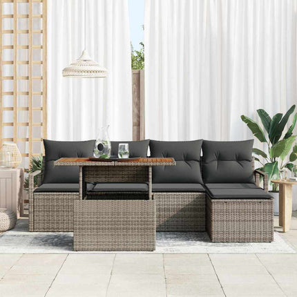 Tuinbankenset 6 Pcs En Bruin