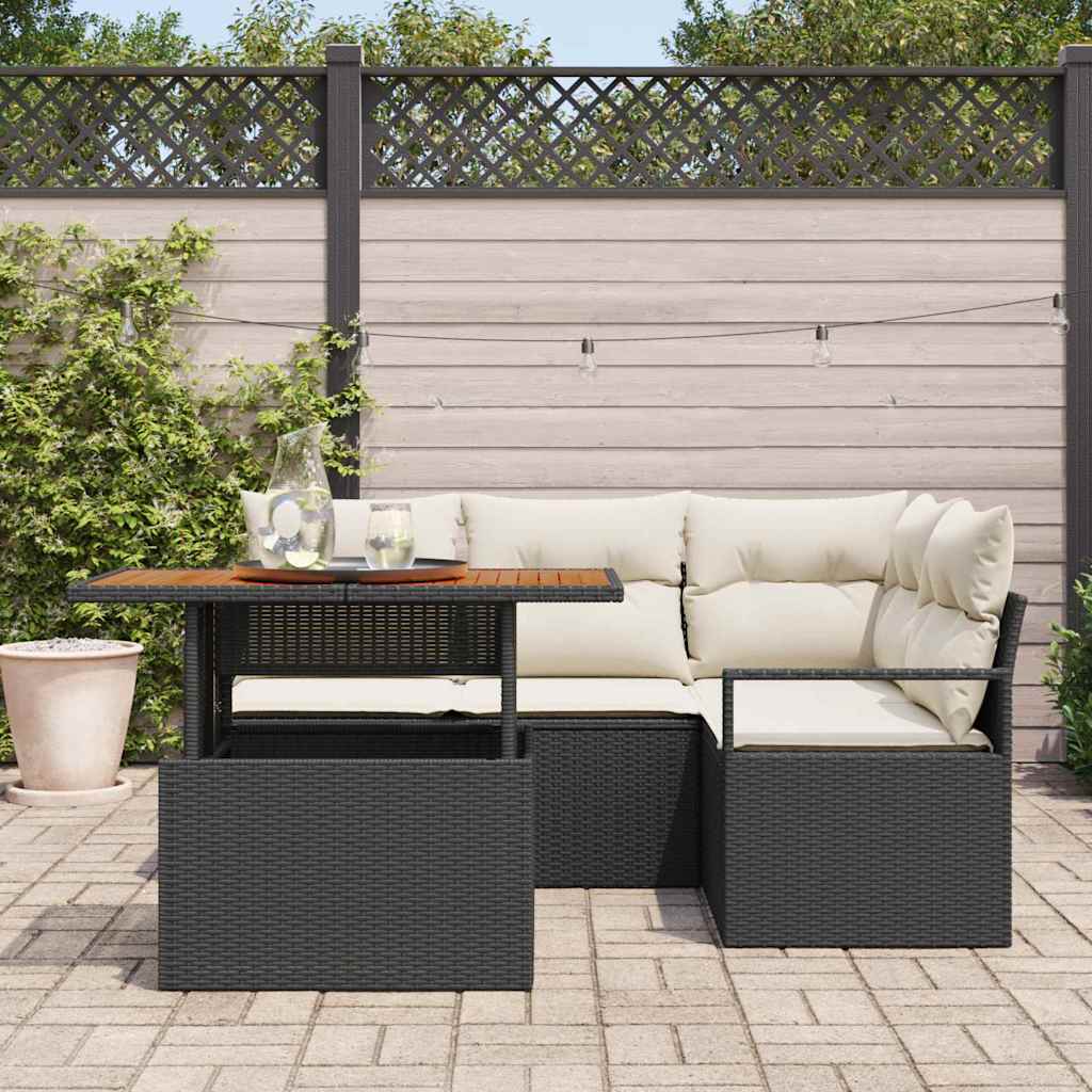 Tuin Eetset Met Kussen 5 Pcs