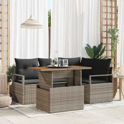 Tuin Eetset Met Kussen 5 Pcs