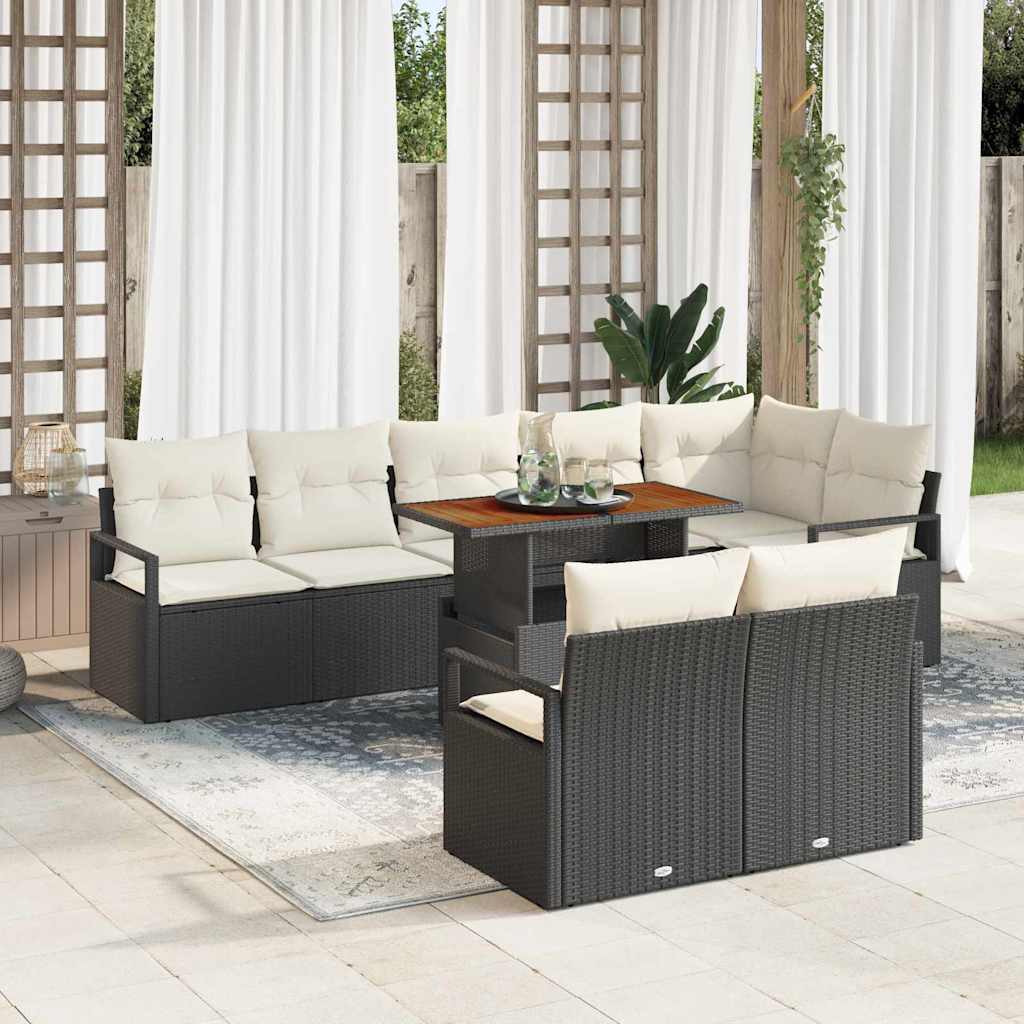 Tuin Sofa Set Met Kussen Met Kussen 9 Pcs